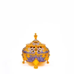Lilac Enamel Gold Hinged Burner GIB022