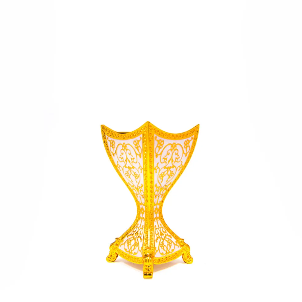 Pearl White Enamel Gold Luxury Burner Small GIB028